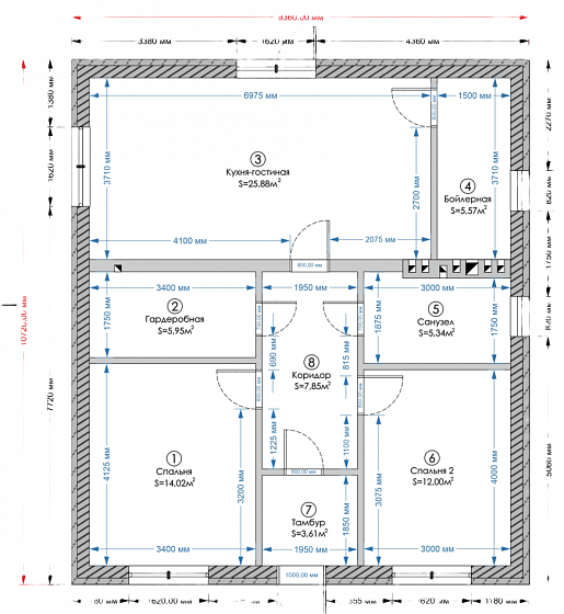 Сириус, 80 м²
