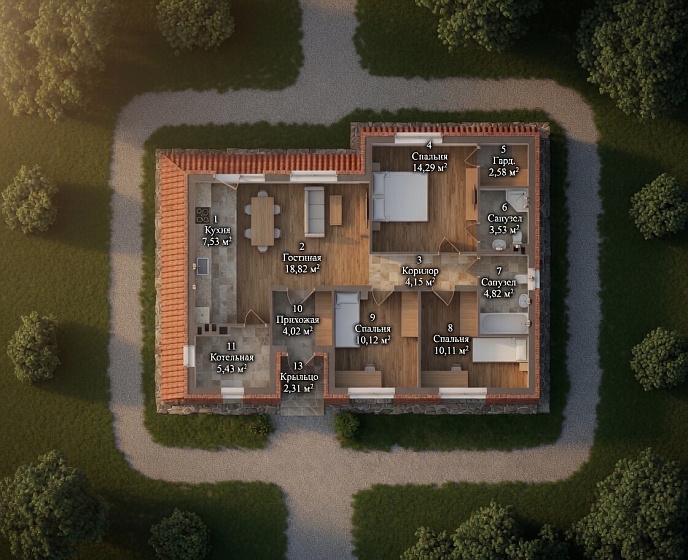 Венера, 85,5 м²