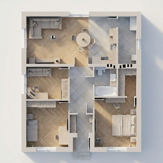 Аврора, 88,5 м²